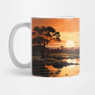 Sunset Somewhere in Africa Mug